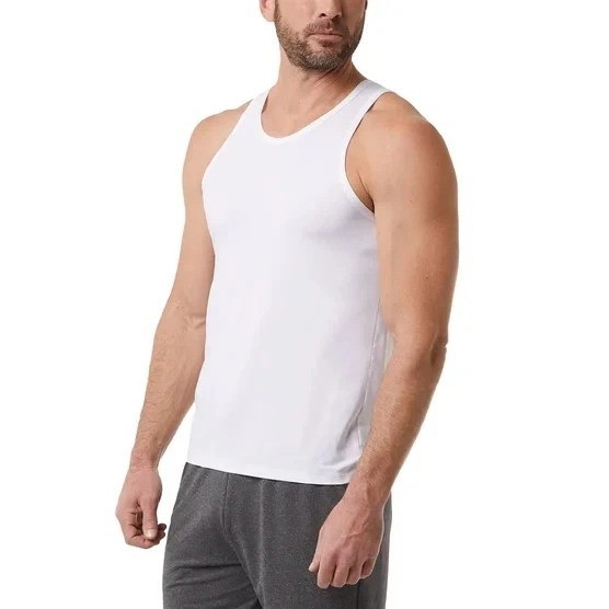 NWT 32 Degrees Cool Men's S White Comfort Mesh Tank 3-Pack B1750 gallery