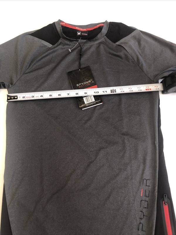 $60 NWT SPYDER Active Men’s Top Shirt Quick Dry Breathable Zip Pocket Shirt Sz S gallery