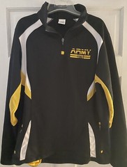US Army Performance 1775 Pullover Jacket 1/4 Zip Black Mens Size Large