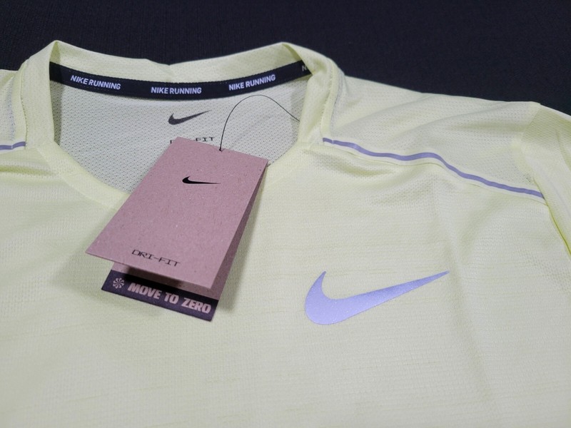 Nike Men’s Dri Fit Miller Running Training Shirt AJ7565-331 Reflective Yellow gallery