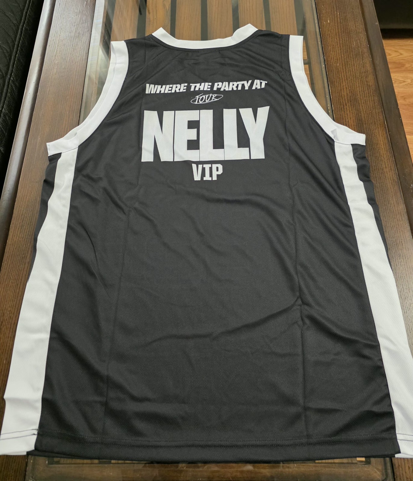 Nelly VIP Basketball Jersey XL Where The Party At Tour #25 Hip Hop Concert Merch gallery