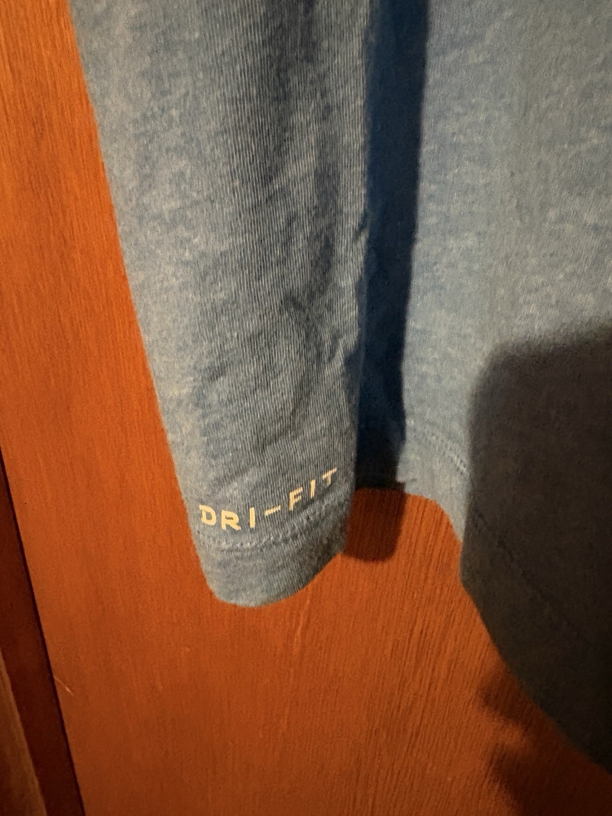 Nike Dri-Fit Basic T-Shirt Mens L Performance Tee Crewneck Light Blue gallery