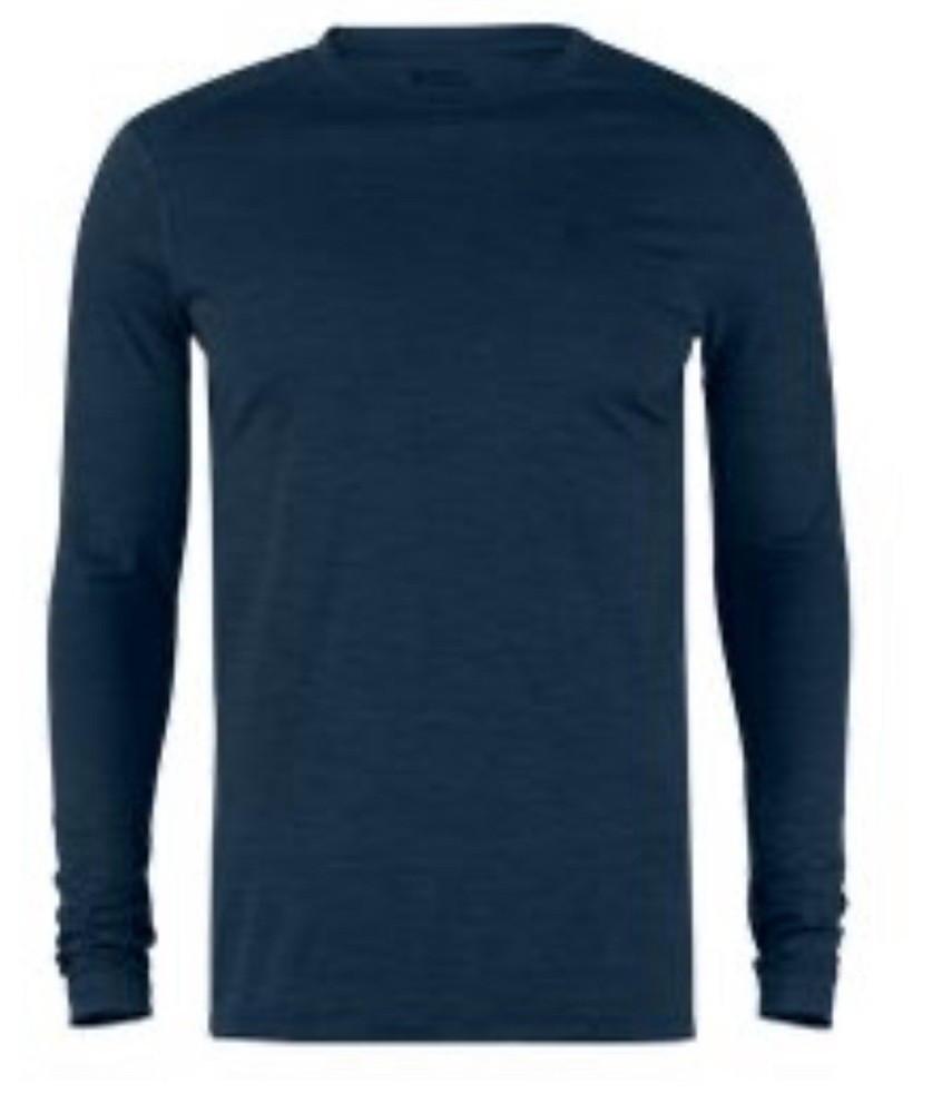 Fjallraven High Coast First Layer L Wool Blend LS Tee Mens Blue Outdoors
