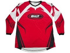 Bilt Shirt Mens Size XL Black Red Mesh Racing Motorsport Jersey BMX Bike Cycling